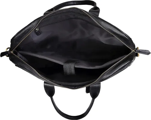 Miniatura 8 de Maletín de piel de 18 pulgadas para ordenador portátil, bolsas de mensajero para hombres y mujeres, la mejor bolsa de oficina, escuela, universidad