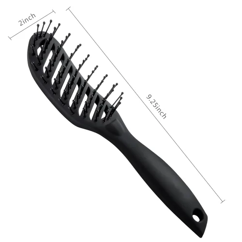 Miniatura 2 de Cepillo de ventilación curvo para secar con soplado y desenredar Solon Cepillo de cabello húmedo para cabello largo y grueso fino rizado natural