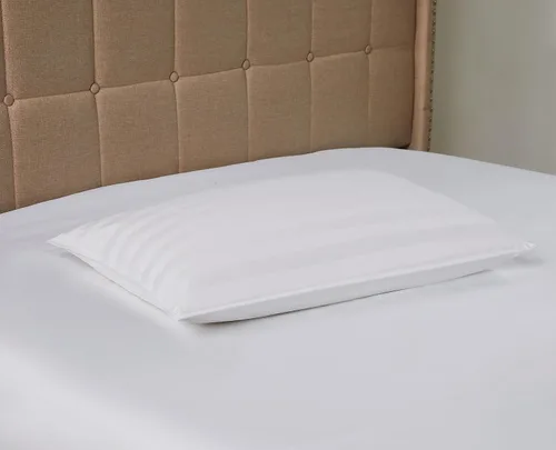 DOWNLITE Almohada extra fina, plana y suave para personas que duermen boca abajo (hipoalergénica) (King)
