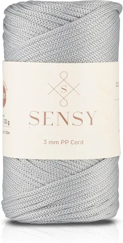 Miniatura 34 de Sensy - Cuerda de poliéster prémium de 0.118 pulgadas (0.118 in), 131 yardas, 100% polipropileno, cordón de macramé, cuerda de ganchillo de 0.118