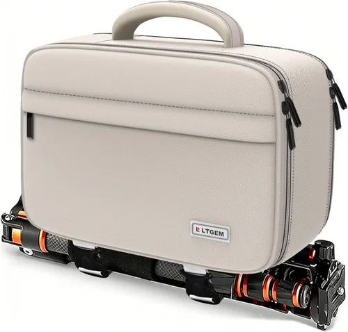 Miniatura 12 de Bolsa para cámara LTGEM compatible con cámaras DSLR Canon/Sony/Nikon, bolsa de bandolera para cámara con apertura de doble lado para viajes