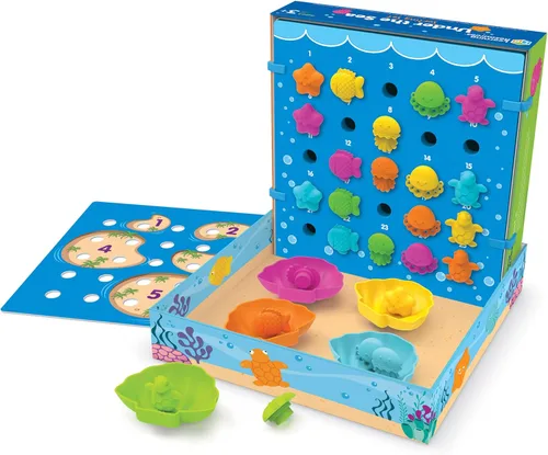 Miniatura 3 de Learning Resources Under the Sea Sorting Set - 44 piezas, actividades para niños de 3 años en adelante, juego de juguetes educativos, juguetes
