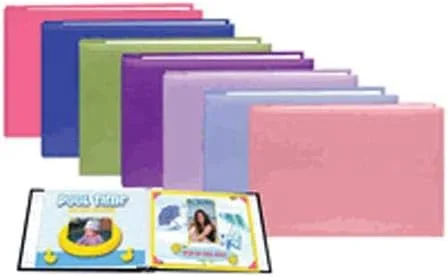 Pioneer - Álbum de fotos familiar con cubierta de color pastel, álbum de recortes de 5 x 7 pulgadas con 10 páginas e insertos de carga E-Z,