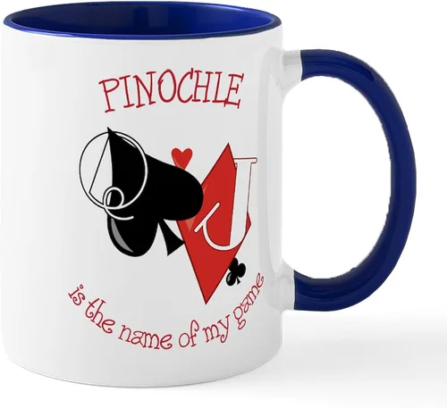 Miniatura 88 de CafePress Euchre Champ Mugs Taza de café de cerámica de 11 oz (11.0 fl oz)