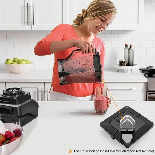 Miniatura 6 de BL660 BL740 BL770 BL770 BL780 - 2 piezas de repuesto para tapa de boquilla de repuesto compatible con tapa de licuadora Ninja de 72 onzas