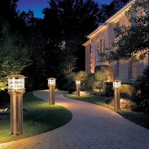 Miniatura 4 de SLAWA Tapas de poste al aire libre, luces de aluminio para caminos de paisaje, con pantalla acrílica, impermeable, columna, pilar, cerca, cubierta