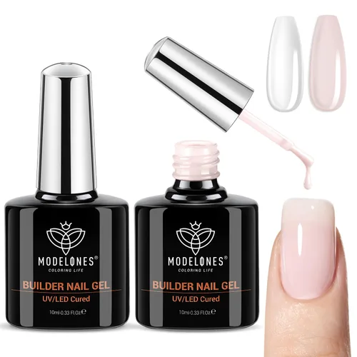 Miniatura 13 de Modelones - Capa superior y capa base de esmalte de gel de 15 ml, 0.5 fl oz, juego de actualización súper brillante, sin ácido, sin necesidad