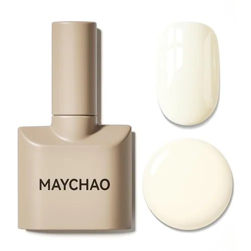 Miniatura 109 de MAYCHAO Esmalte de uñas de gel rosa intenso de 0.5 onzas líquidas, 1 unidad de esmalte de gel rosa brillante, esmalte de uñas que se absorbe con luz