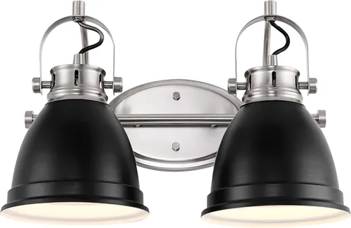 Miniatura 14 de JONATHAN Y JYL1116B Phineas - Bombillas LED de hierro bohemio de 25.5 pulgadas con 3 luces LED de vanidad costeras transicionales 2700K 40W