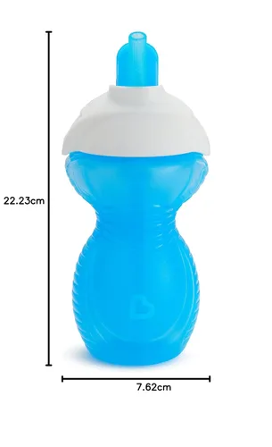 Miniatura 7 de Munchkin® Click Lock™ - Vaso sorbo con popote para niños pequeños, 9 onzas, paquete de 2, azul/morado