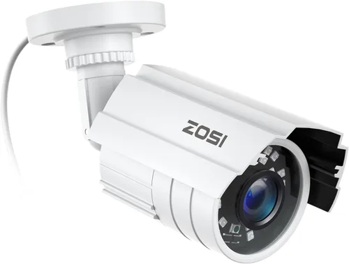 ZOSI - Cámara de seguridad para exteriores e interiores de 2MP, 1080p HD, 1920TVL (híbrida 4 en 1 HD-CVI/TVI/AHD/960H analógica CVBS), 24 ledes,