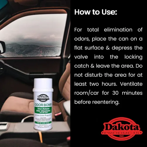 Miniatura 3 de 5oz Dakota Odor Bomb, eliminador de olores para auto - Aroma a melón fresco