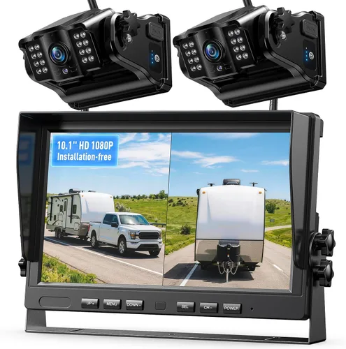 Miniatura 11 de Cámara de respaldo inalámbrica magnética eRapta: 5” portátil, instalación gratuita de 1 minuto - Cámara de respaldo para remolque con FHD1080P