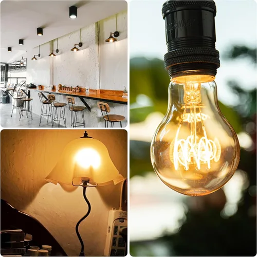 Miniatura 7 de Bombillas LED Edison cálidas, bombillas Edison A19 de 4 W regulables, bombillas incandescentes equivalentes a 40 W, blanco cálido de 2200 K