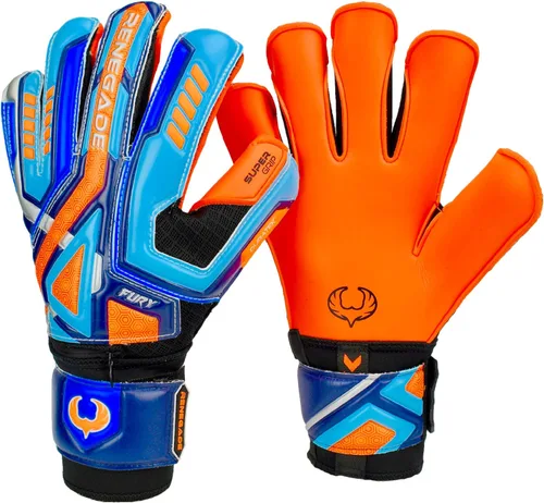 Miniatura 13 de Renegade GK Fury - Guantes de portero de alto rendimiento, protección antimicrobiana (tallas 6-11, 7 estilos, nivel 4), protectores de dedo Pro-Tek