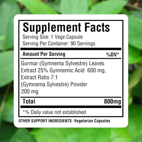 Miniatura 3 de Herbsforever Gurmar Cápsulas – Gymnema Sylvestre – Suplemento herbario – 90 cápsulas (paquete de 2)