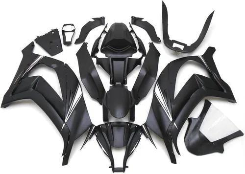Miniatura 16 de Kit de carenado completo de plástico ABS negro brillante apto para Kawasaki 2008 2009 ZX10R Ninja 2010 ZX-10R 08 09 10 Molde de inyección Carrocería