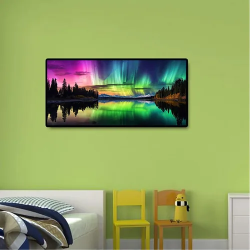 Miniatura 6 de Meothan Kits de pintura de diamantes de auroras boreales para adultos, arte de diamantes 5D de gran tamaño para principiantes adultos, pintura
