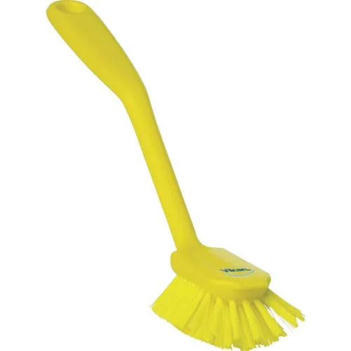 Vikan 42376 Cepillo, plato, raspando borde, med, 11 ", PP/PBT, amarillo