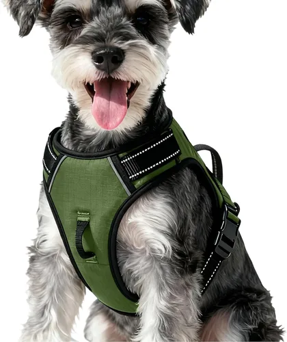 Miniatura 68 de Arnés para perro sin tirones, chaleco reflectante ajustable y acolchado para mascotas con asa de fácil control, fácil de llevar con nudo elegante