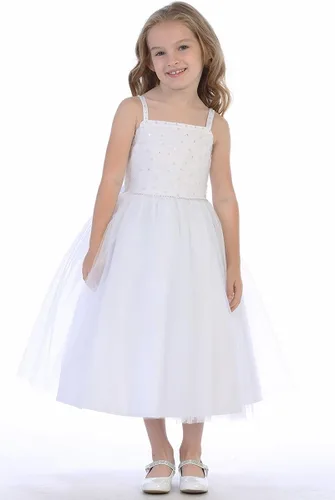 Miniatura 2 de Vestidos de Primera Comunión para Niñas 7-16 Vestido de Santa Comunión Blanco Vestidos de Primera Comunión para Niñas