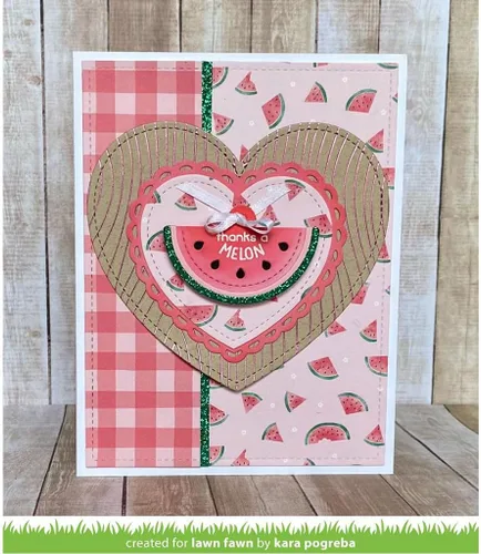 Miniatura 2 de Lawn Fawn LF3171 Tiny Tags Sayings: Fruit 2X3 Clear Stamp Set