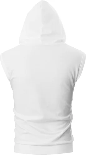 Miniatura 3 de Ohoo Sudadera con capucha para hombre, ajuste delgado, ligera, con cremallera