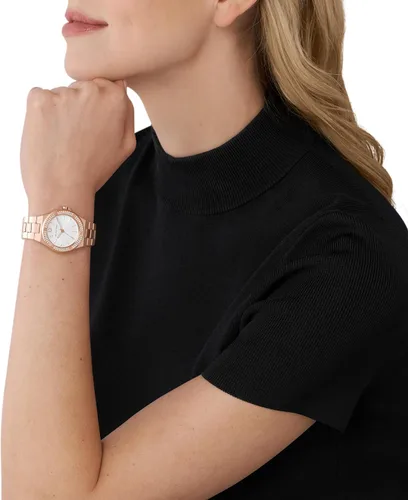 Miniatura 5 de Michael Kors Lennox- Reloj de acero inoxidable con tres manecillas