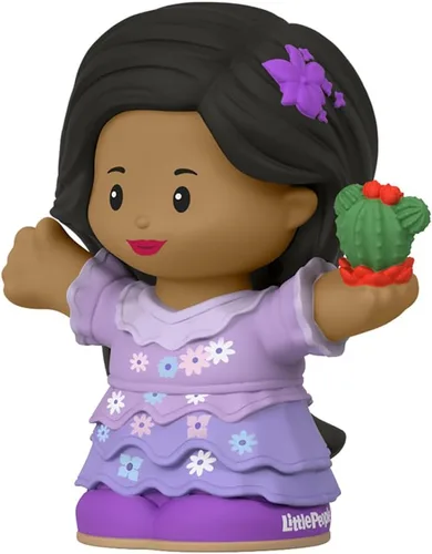 Miniatura 2 de Mattel Pieza de repuesto para Little People Encanto Playset – HMX75 ~ Figura hermana Isabela de Mirabel ~ Sosteniendo planta suculenta