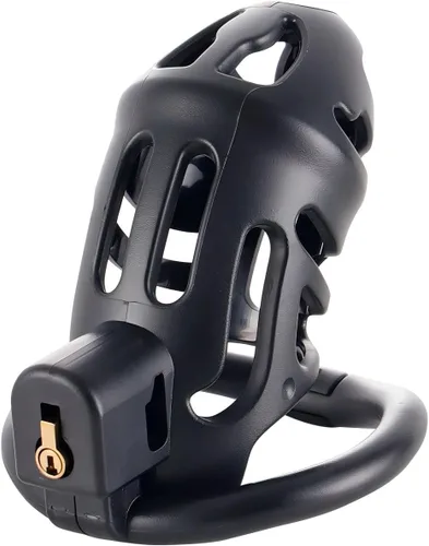 Miniatura 6 de Sex Toys - Jaula para el pene con 3 anillos de diferentes tamaños, jaulas de castidad masculina, ligera y transpirable, utilizada para restringir