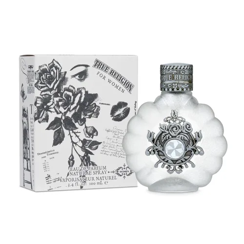 True Religion Eau De Parfum - Espray para mujer, perfume afrutado y floral, EDT, aroma de diseñador para ella, larga duración, 3.4 fl oz (3.4 fl oz)