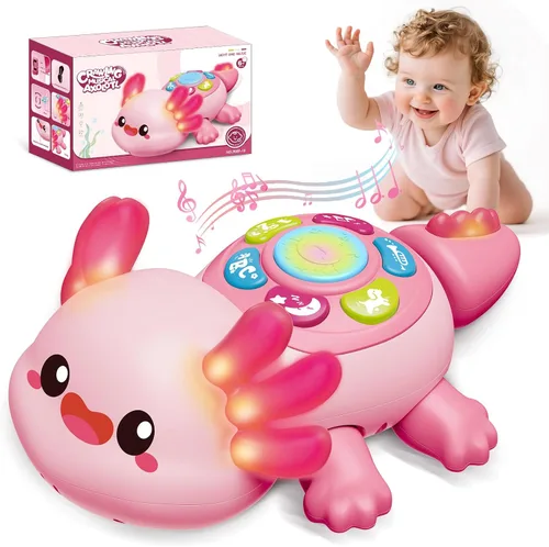 Juguetes para bebés de 6 a 12 meses, juguete luminoso para tiempo de barriga de 12 a 18 meses, juguete musical educativo temprano para gatear