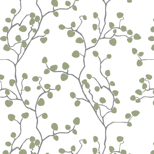Miniatura 14 de GloryTik Papel Tapiz Floral Despegable y Adhesivo Papel de Contacto Moderno Blanco y Dorado Removible Autoadhesivo para Baño Dormitorio Gabinetes