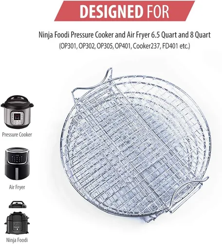 Miniatura 4 de Estante deshidratador para accesorios Ninja Foodi, olla a presión y freidora de aire de 6.5 cuartos de galón y 8 cuartos de galón, estante de cocina