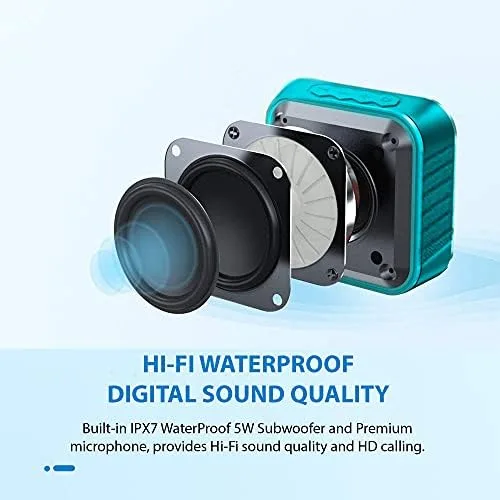 Miniatura 4 de Altavoz IPX7 compatible con tu Fly Thunder IQ4405 Quad con tiempo de reproducción impermeable de 13 horas, para viajes en interiores y exteriores