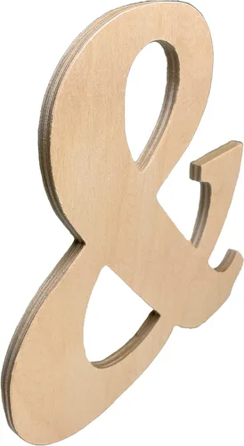 Miniatura 2 de Ampersand - Letras de madera de 6 pulgadas de alto, abedul báltico de 1/4 de pulgada de grosor, decoración de bricolaje pintable, letreros