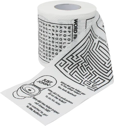 Rollo de Papel Higiénico Novedoso - Rollo de Papel de Baño - Papel Higiénico Divertido - Regalos de Broma Regalos Novedosos Divertidos - Juegos