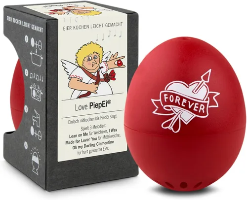 Love BeepEgg - Temporizador de huevos flotante cantando – Hervir junto con los huevos – Cocedor de huevos para 3 niveles de cocción – BeepEgg con 3