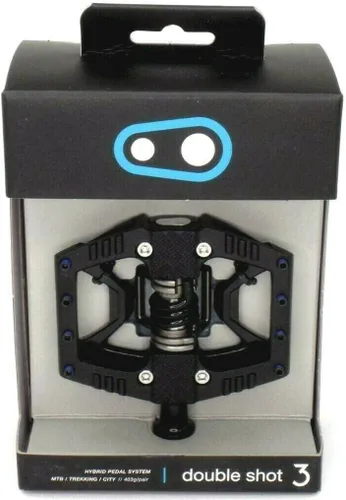 Miniatura 6 de Crankbrothers Doubleshot - Pedal híbrido para bicicleta - Pedal de bicicleta de ciudad plano/con clip, rodamientos y sellos de primera calidad