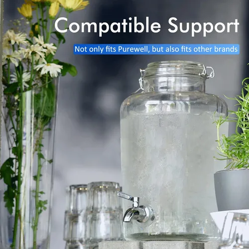 Miniatura 6 de Purewell Espiga de acero inoxidable 304, espita de repuesto para sistema de filtro de agua Purewell Gravity, compatible con otros sistemas de filtro