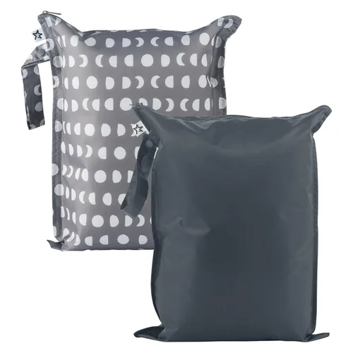 Miniatura 19 de Tiny Twinkle Bolsas Húmedas a Prueba de Desorden Paquete de 2 Bolsas Húmedas Reutilizables e Impermeables para Trajes de Baño Ropa de Bebé