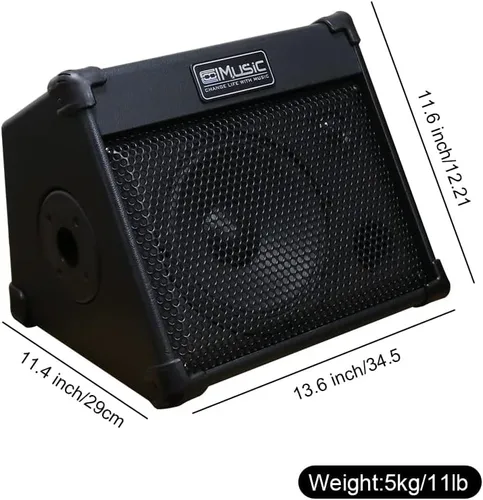 Miniatura 3 de Coolmusic Amplificador portátil para guitarra acústica, para artistas en movimiento, Bluetooth incorporado (40W a batería)