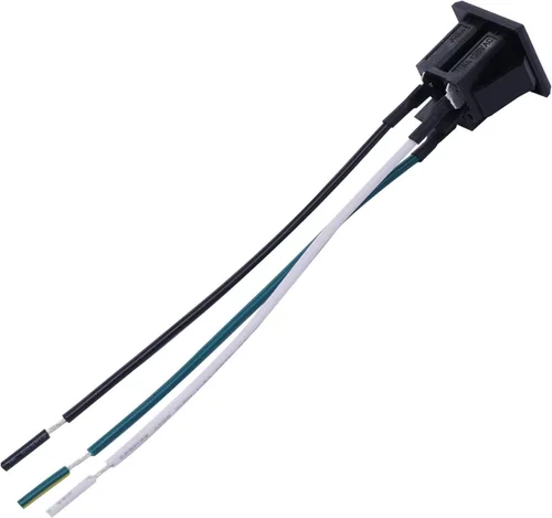 Miniatura 6 de weideer 3 unids 3 pines de enchufe de alimentación de EE.UU. Panel de enchufe 15A 125V AC Panel de montaje en panel de salida industrial enchufe