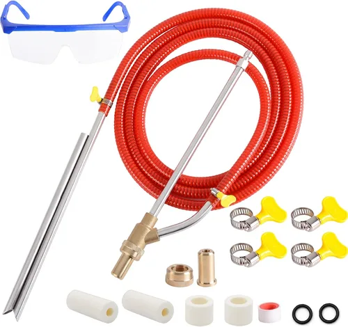 Miniatura 9 de Kit de chorro de arena para lavadora a presión, chorro de arena para lavadora a presión con puntas de boquilla de repuesto, protección para gafas