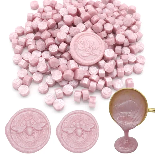 Miniatura 18 de 250 unidades de cuentas de cera de sello doradas antiguas, cuentas de cera premium de Andotopee para sellos de sellos, paquete de repuesto de perlas