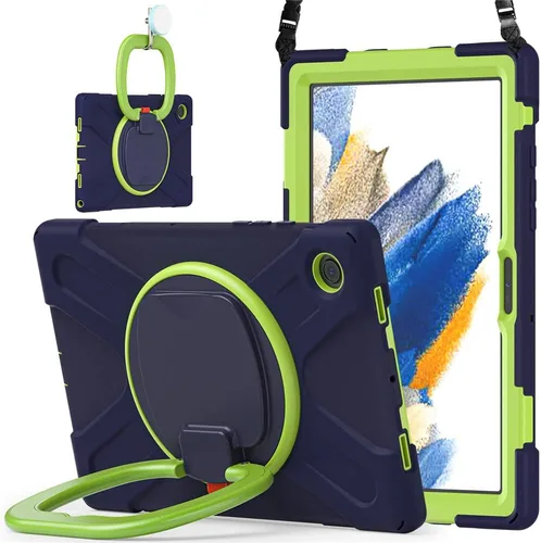 Miniatura 45 de 360 Rotation Case for Galaxy Tab ActivePro/Tab Active4 Pro/Active 5 Pro 10.1" Sturdy Cover Rotate Ring Stand Shoulder Carrying Strap Hand Strap