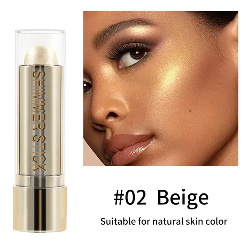 Miniatura 2 de Boobeen Barra de maquillaje con brillo y brillo en barra de contorno de maquillaje en barra bronceadora impermeable de larga duración con purpurina