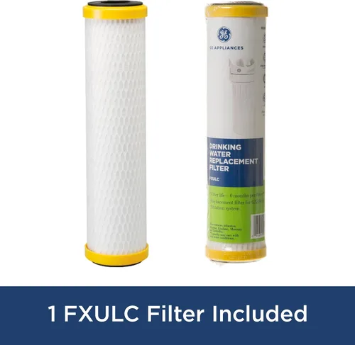 Miniatura 2 de GE Sistema de filtración de agua de una sola etapa y filtro Reduce más de 95 impurezas incluyendo plomo, cloro, arsénico Kit de instalación