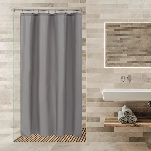 Miniatura 6 de ALYVIA SPRING Forro de Cortina de Ducha de Tela para Cabina Impermeable - 48" x 72", Suave y Ligero Tamaño de Cabina Cortina de Ducha con Imanes