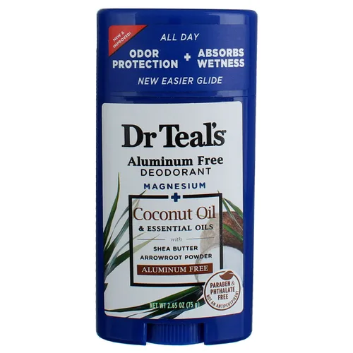 Miniatura 6 de Dr Teal's Desodorante sin aluminio, aceite de coco, sin parabenos ni ftalatos, 2.65 oz